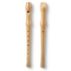 Flet szkolny prosty 8-otworowy 32 cm - Drewniany